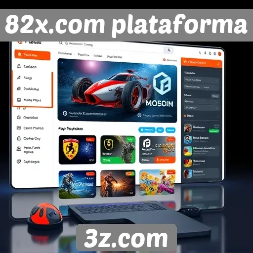 Explorando a interface do usuário da 82x.com plataforma
